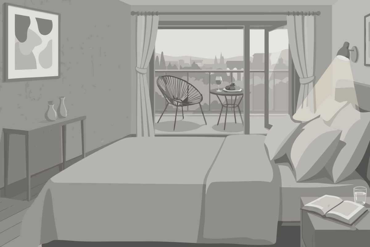 King Room with Bath Tub - Mobility and Hearing Access